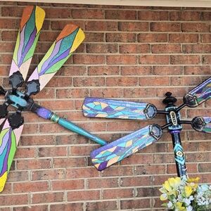 Colorful Dragonfly Wall Art